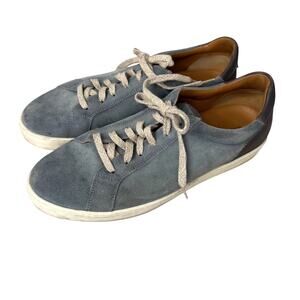 Magnanni Suede and Leather Men's Blue Sneakers Shoes Size 13